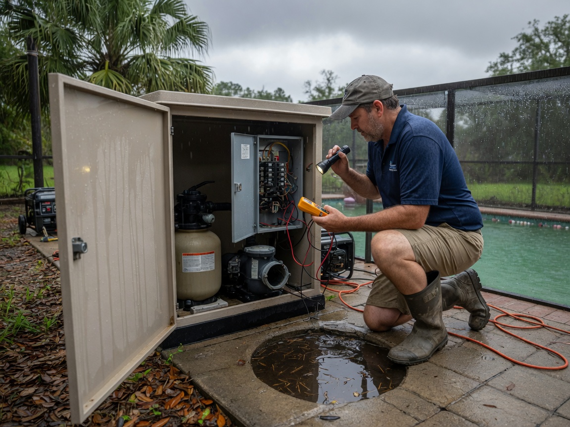Pool Equipment Lost Power After Rain or Storm in Clermont, FL