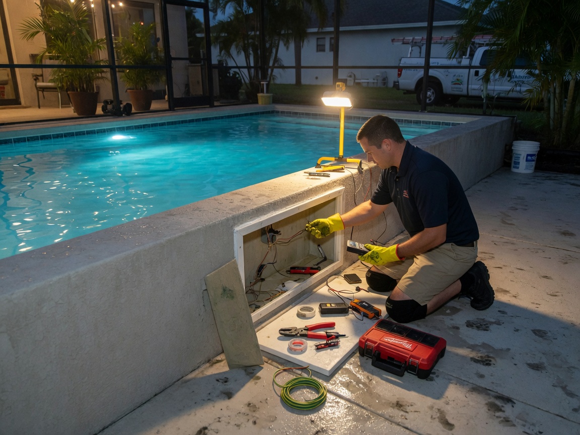 Pool Light Electrical Repair in Clermont, FL